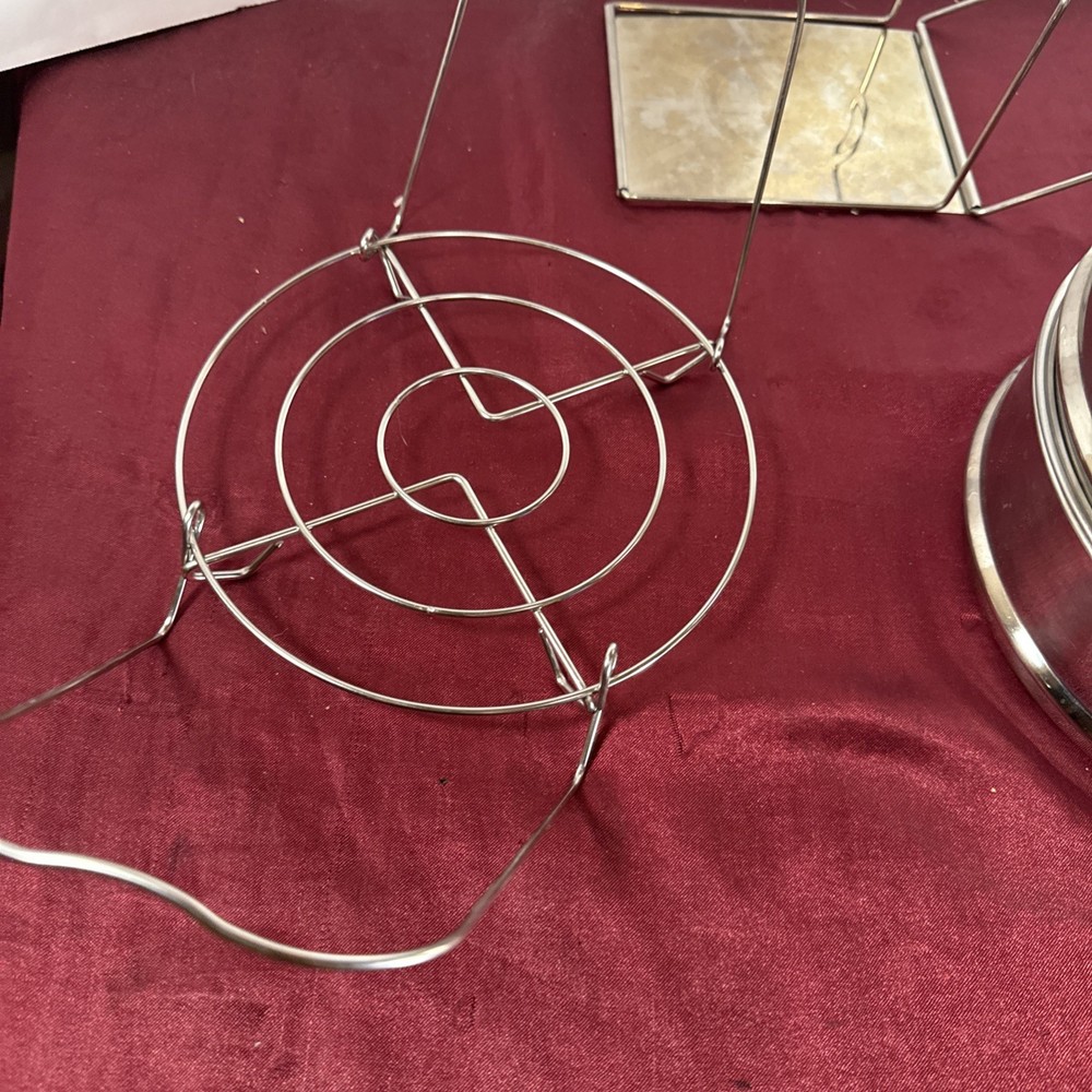 Stackable Steamer Insert Pans with Sling AS IS - Get What You See