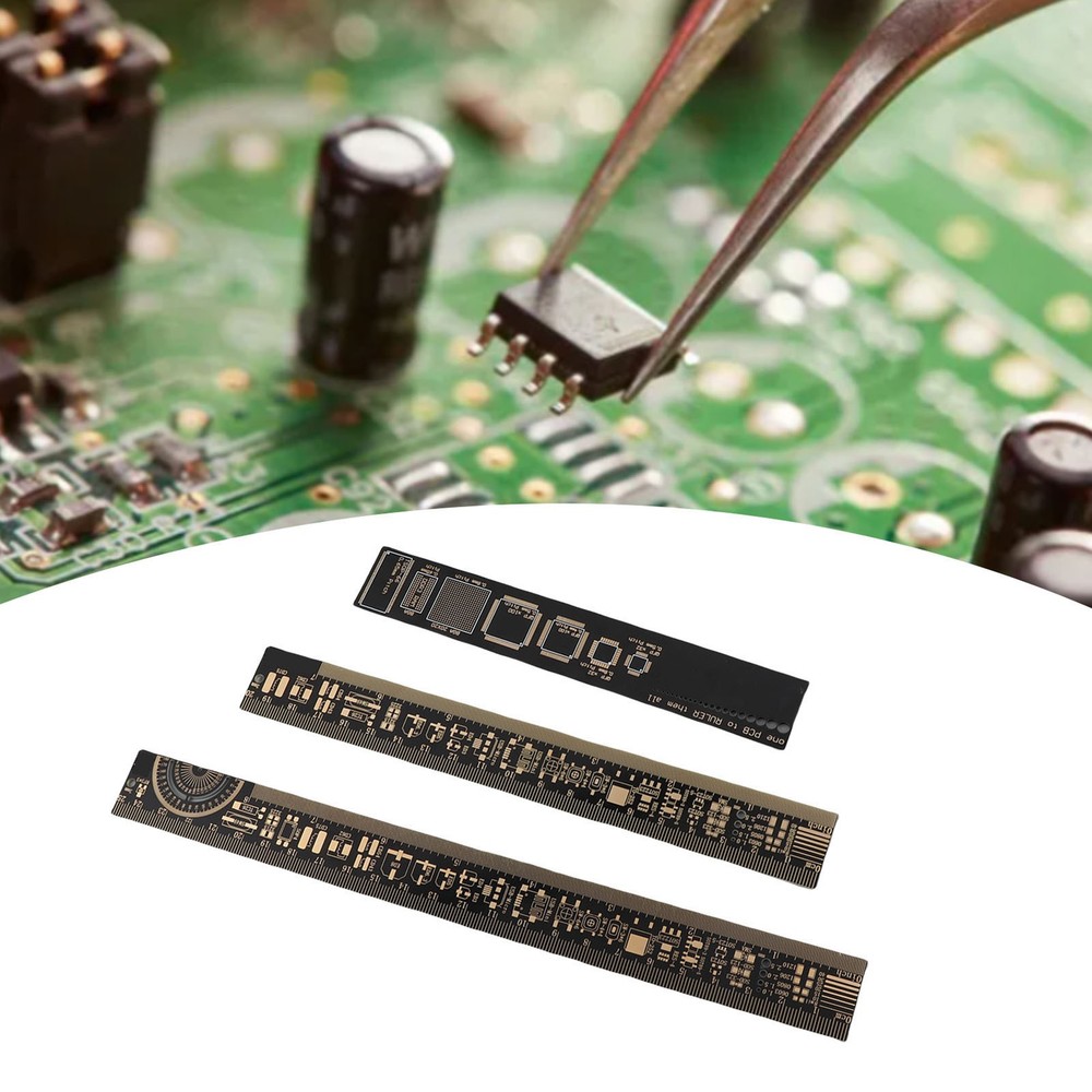 3PCS High Accuracy Multifunctional Printed Circuit Board Engineering Ruler For