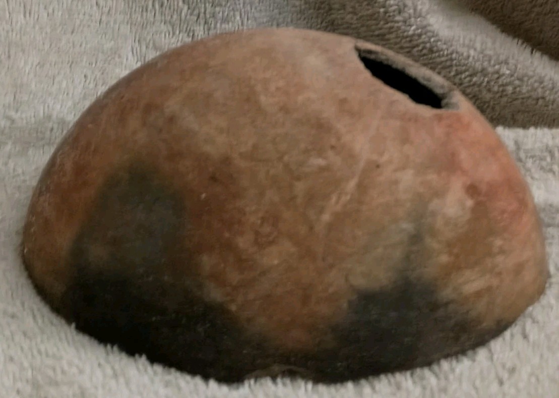 Great Antique Ancestral Pueblo Red Ware Pottery Bowl