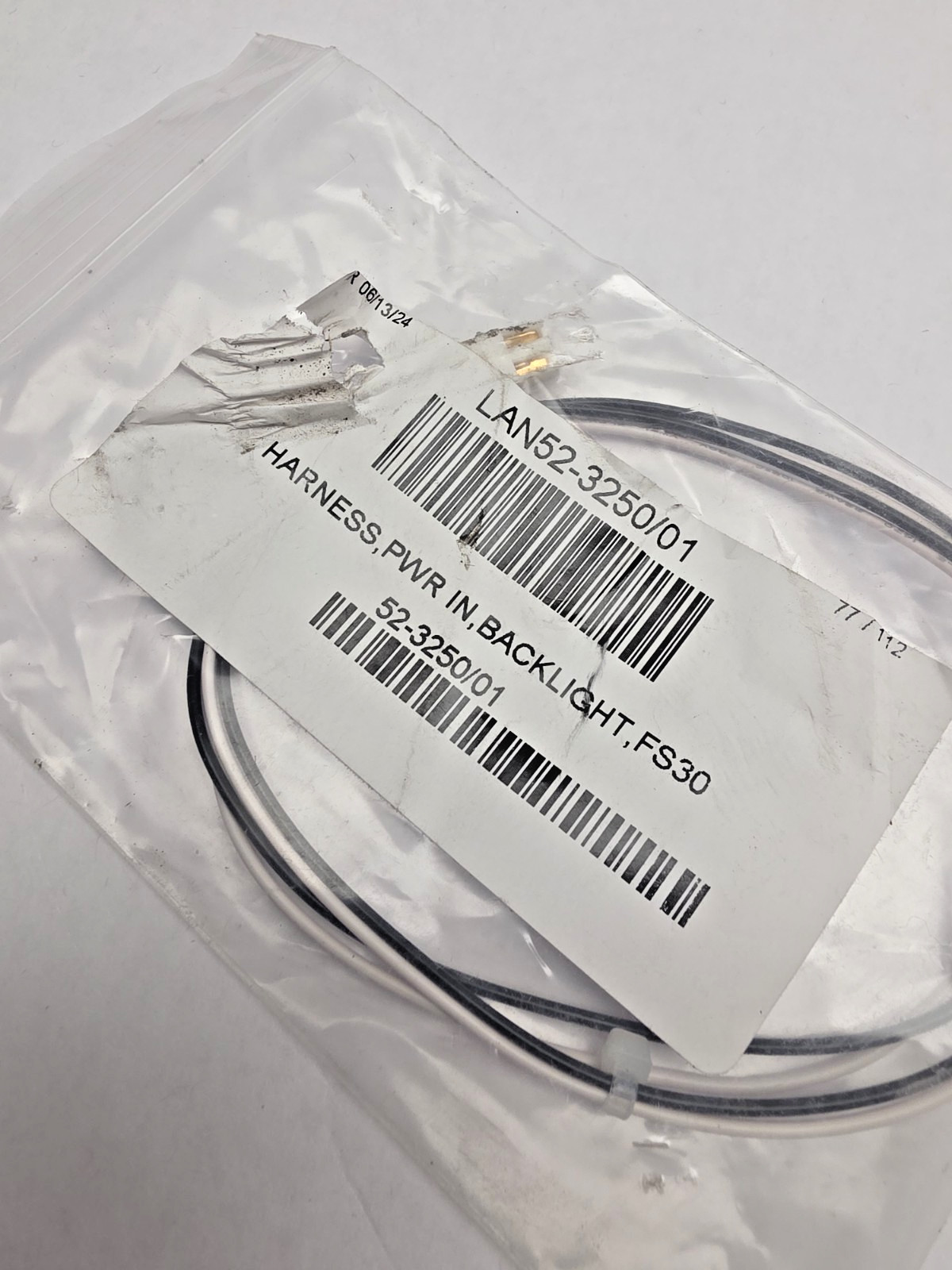 LANCER LAN52-3250/01 WIRE HARNESS, POWER IN, BLACK LIGHT, FS30, New