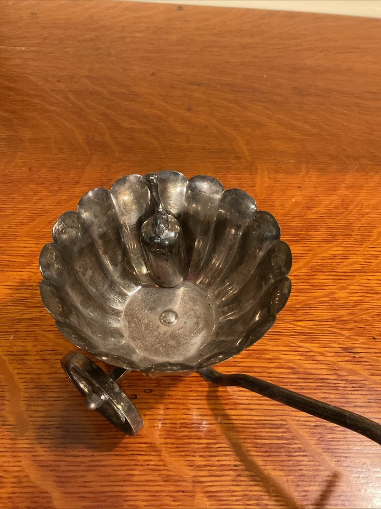 Raimond Silverplate Server Push Wagon Bowl Height 3-3/4” With Scoop.