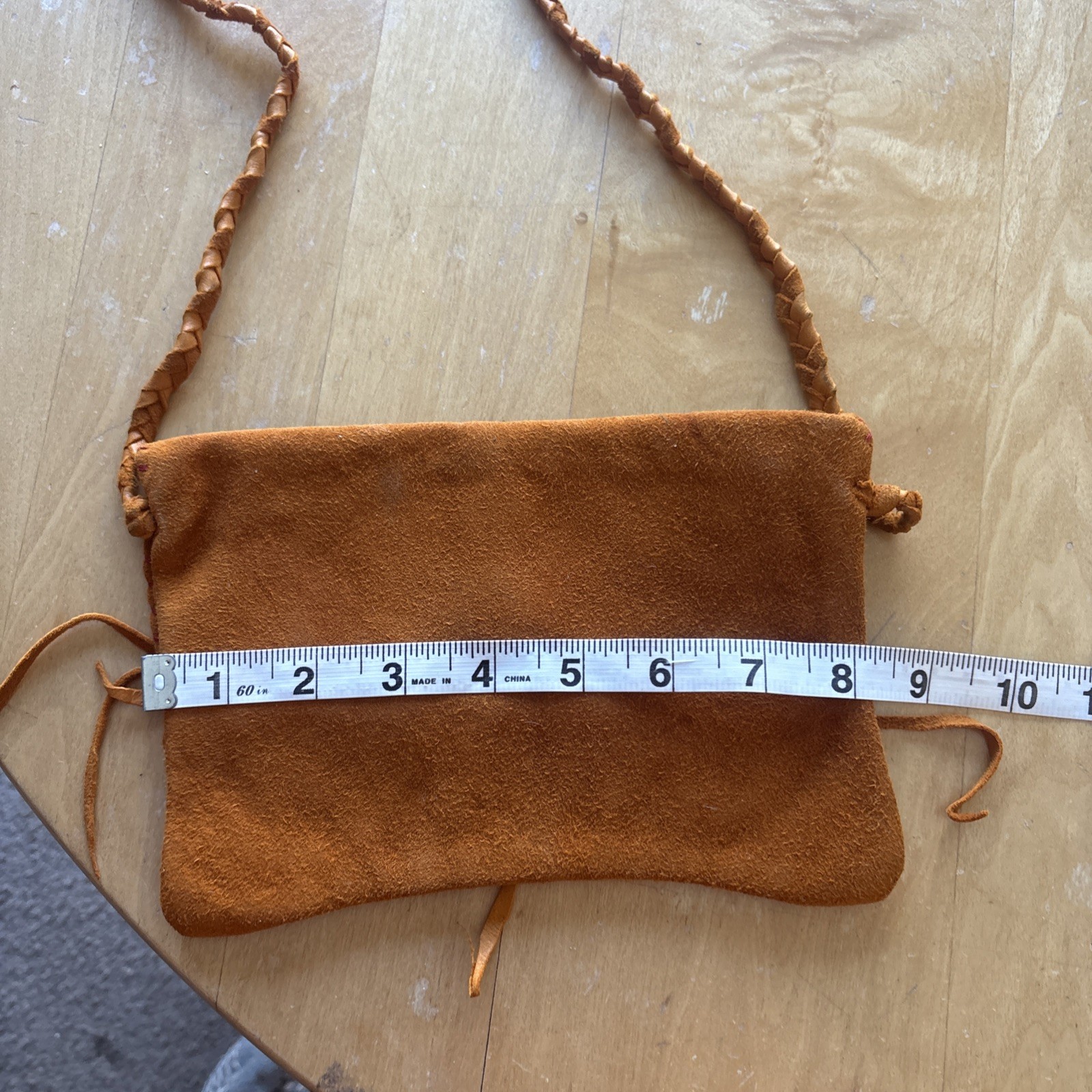 Vintage Navajo/Taos Pueblo Handmade Deerskin Suede Shoulder Bag – Antler Detail