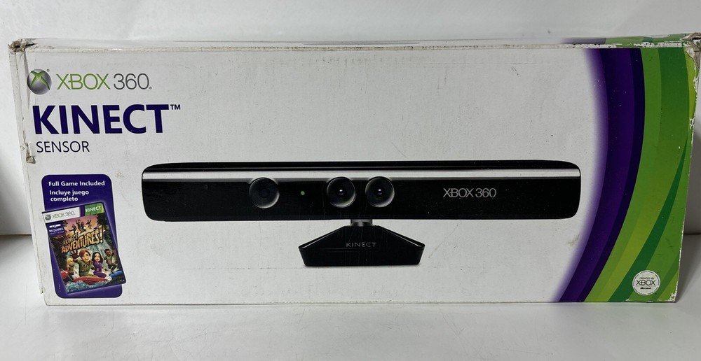 Xbox 360 Kinect Sensor Bar With Original Box NO Games