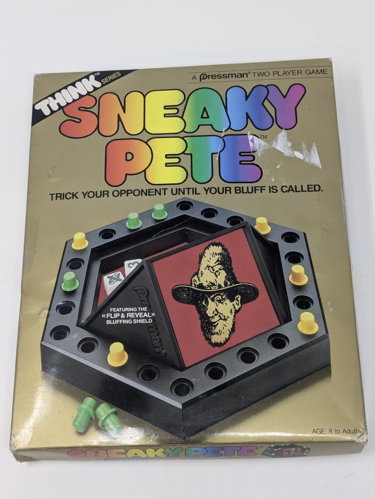 Pressman Challenge Game Think Series 1986 Sneaky Pete & Clash