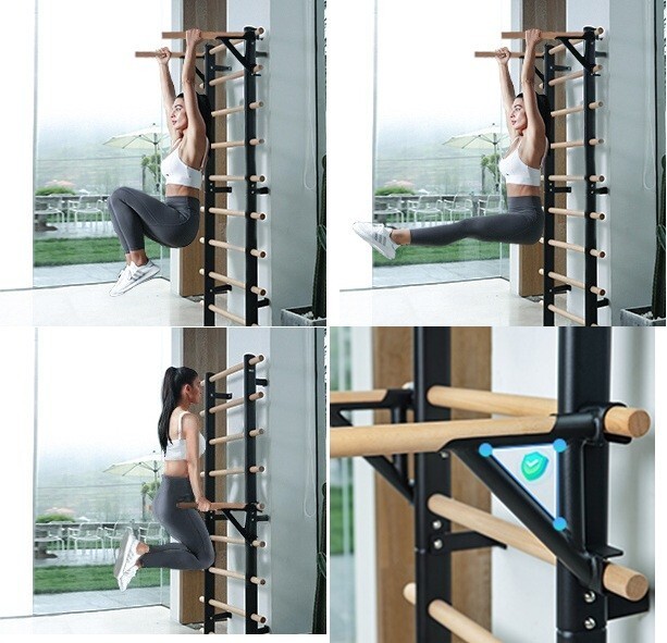 DHT DW-S Adjustable Parallel Dip/Pull-Up Bar Assembly For WA2 Stall Bar Gym
