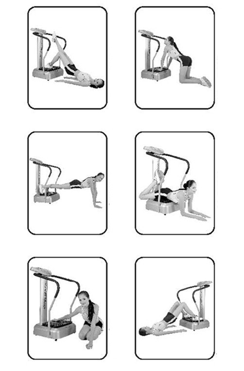 Load 330lb Whole Body Vibration Platform,110V Vibration Plate Exercise Machine