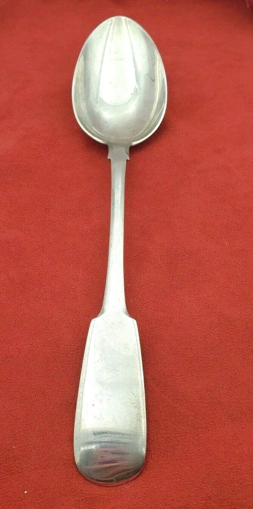 Russian 84 Silver Stuffing or Platter Spoon from 1875 Fiddle Pattern #11171