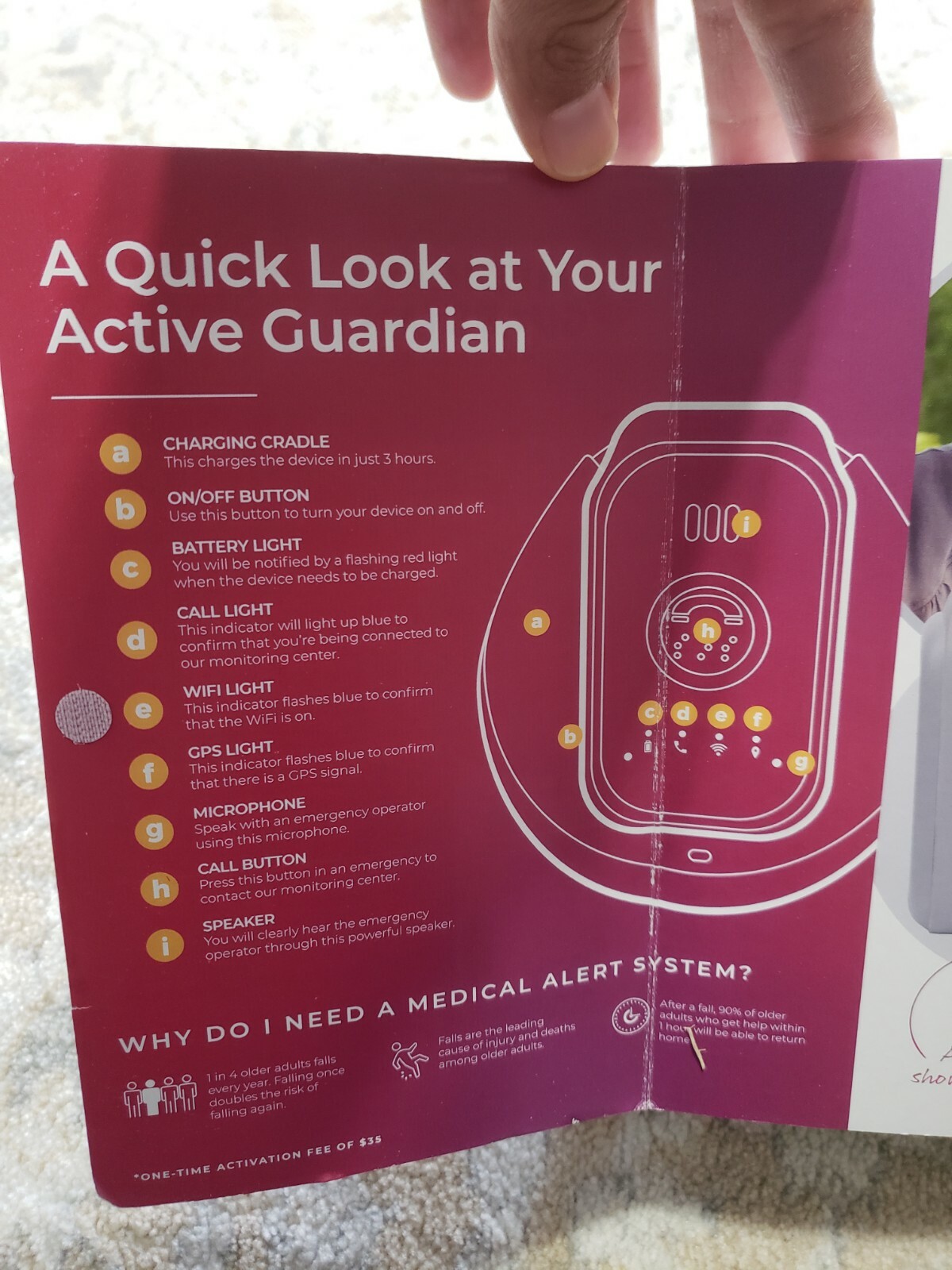 Active Guardian 4G Life Saving Medical Alert System by Medical Guardian NEW