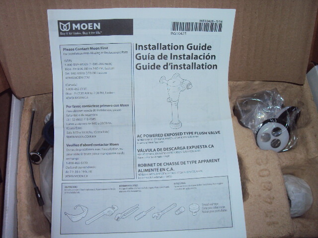 MOEN COMMERCIAL 8311AC12 Automatic Flush Valve, 1.28 gpf