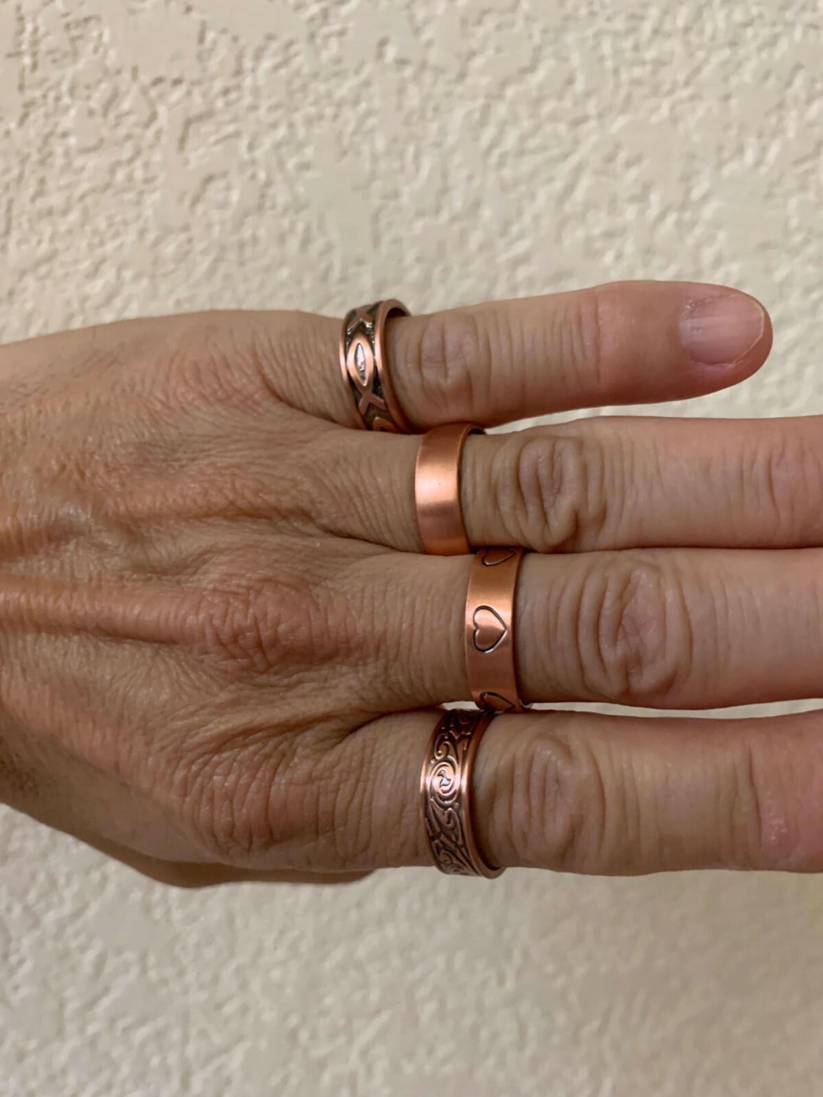 Elegant Pure Copper Ring Arthritis Pain Relief Joint Pain Max Magnets Men Women