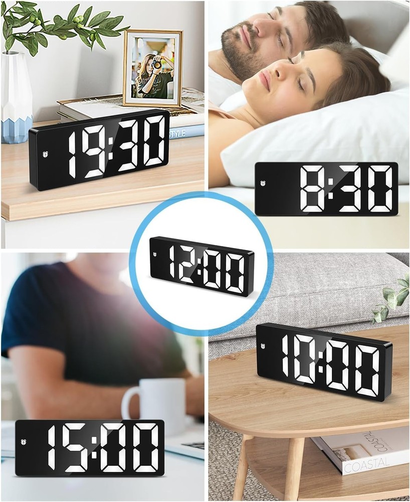 Sophisticated Digital Alarm Clock with Power Saving Mode & Illuminated Display
