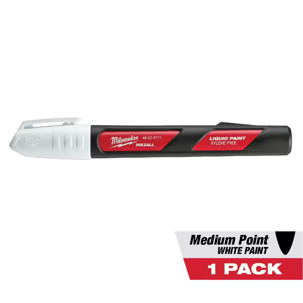 INKZALL White Paint Marker