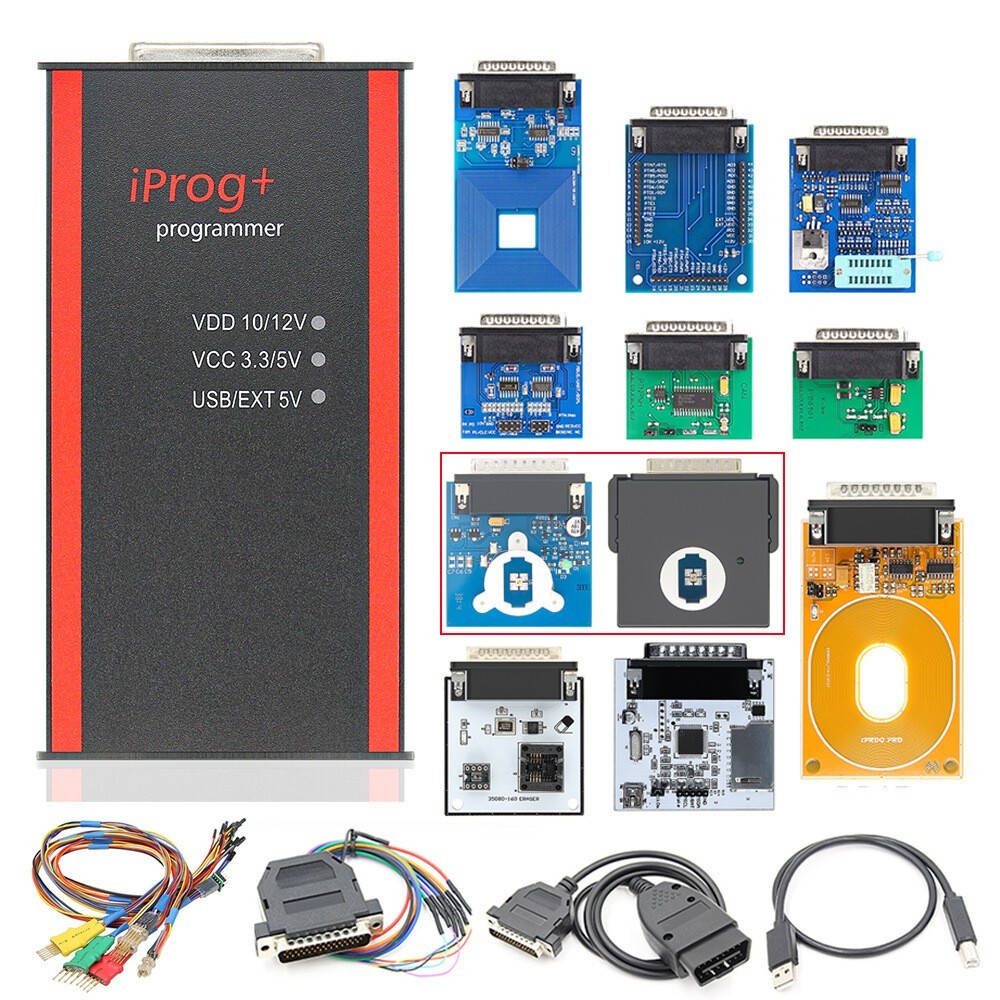 IPROG+ Plus 777 Full ecu IMMO Tool High Quality Full Adapter with Probe