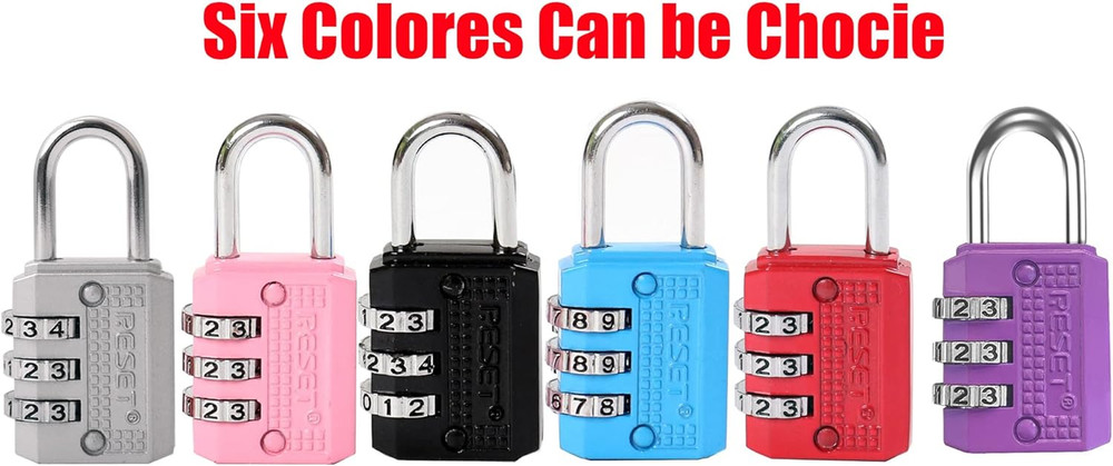 -071 3 Digit Small Combination Lock Tiny Padlock for Mini Locker, Travel Padock,