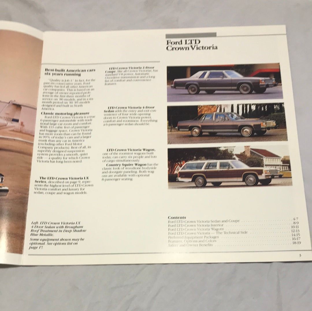 1987 Ford Crown Victoria sales brochure