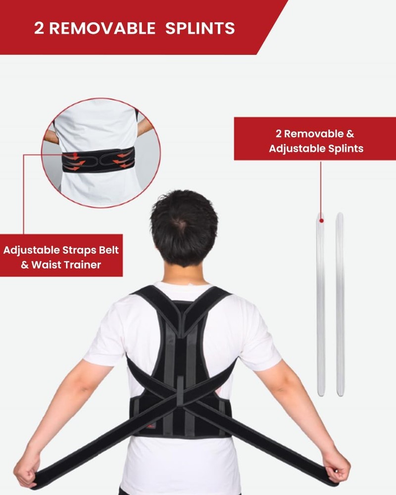 Back Brace Posture Corrector for and Men, Lower and Upper Back Pain , Shoulde...