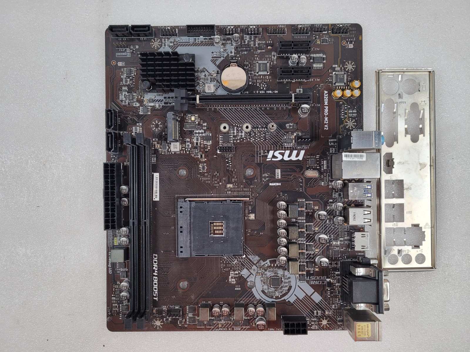 MSI A320M PRO-M2 V2 AM4 DDR4 Motherboard