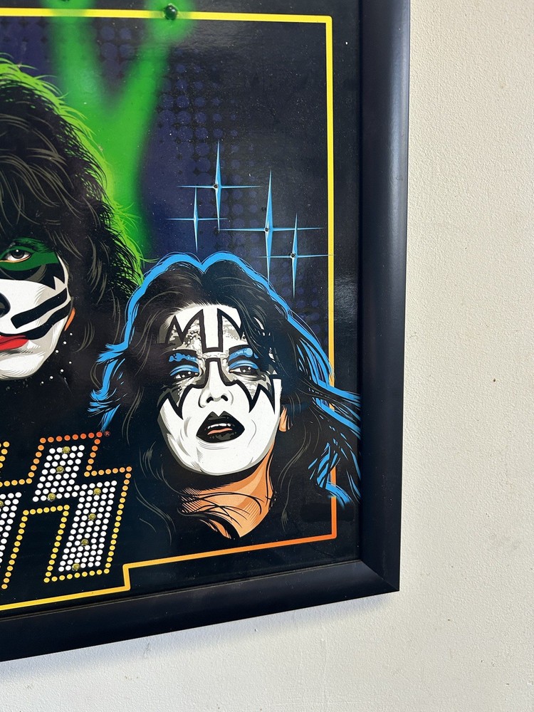 Vintage Kiss Led Lighted Poster Artwork ‘04 KISS Army Sign Spencer’s, No Cord