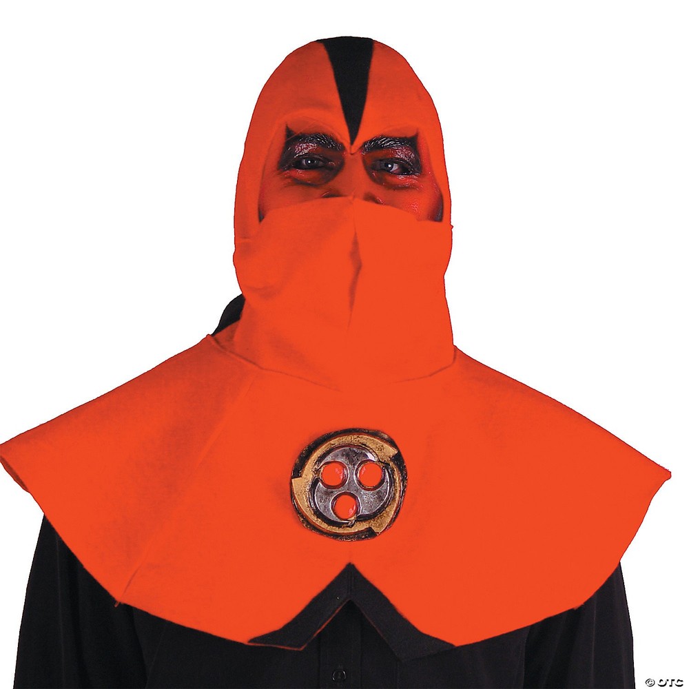 Ninja Devil Half Mask with Hood - One Size Fits Most