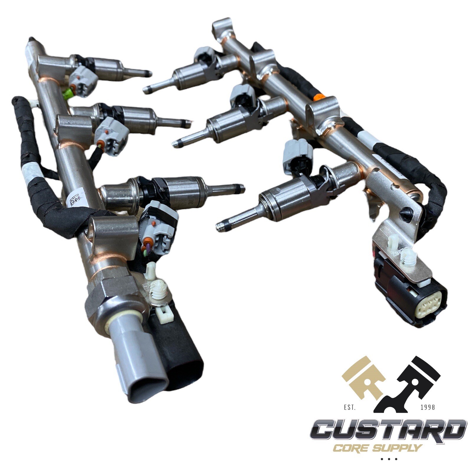 Ford 3.5L 3.5 Turbo EcoBoost Fuel Injector Rail Assembly & Injector 6 Set