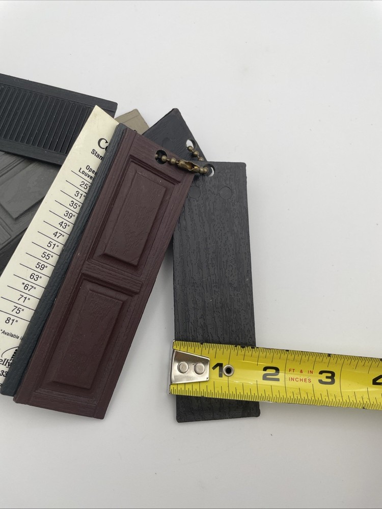 Rare Cellwood Shutter Sizes Sales Sample Color Samples Mini Shutters A9