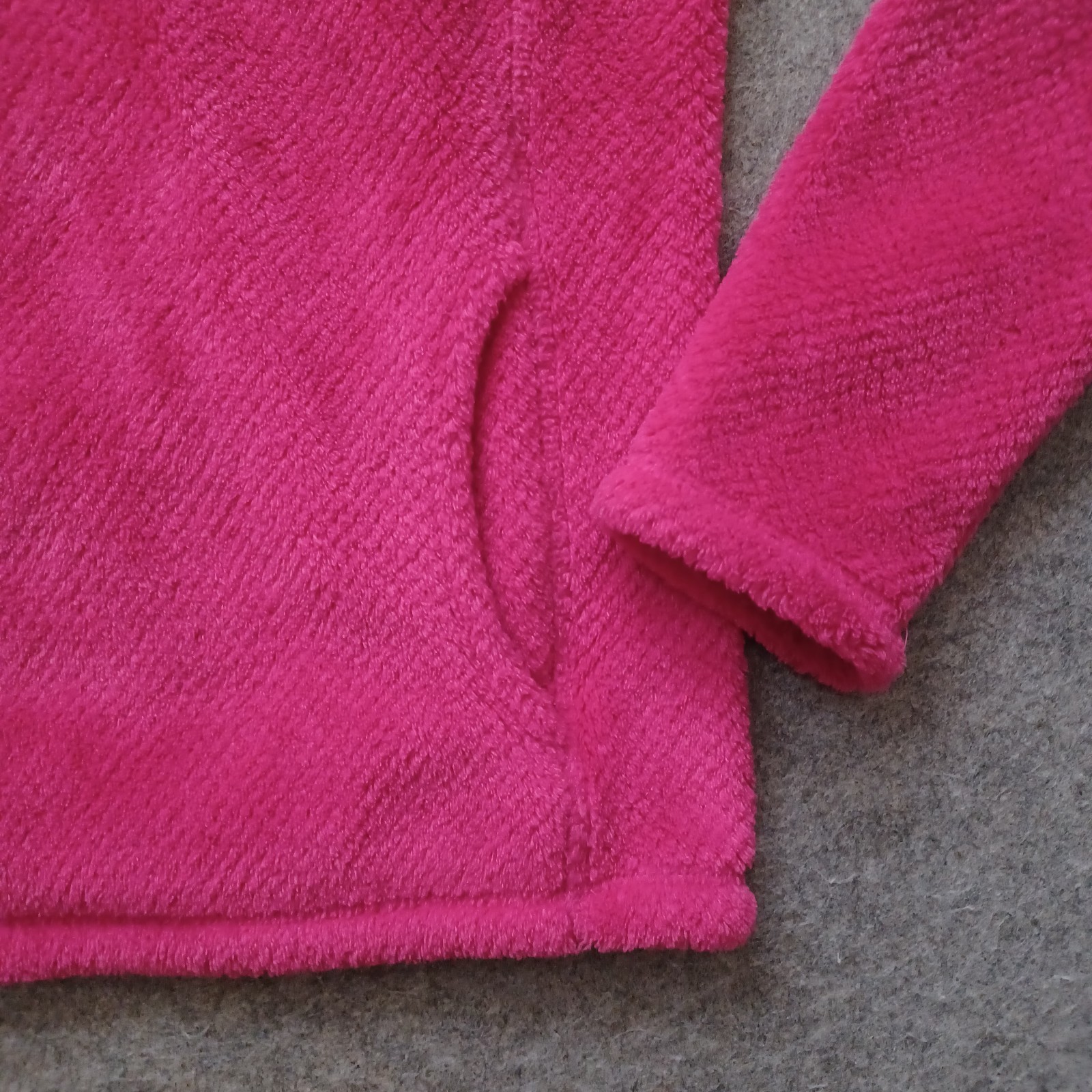 Patagonia Snap-T Fleece Jacket Girls Large 12 Pink Polartec Pullover Youth Fuzzy