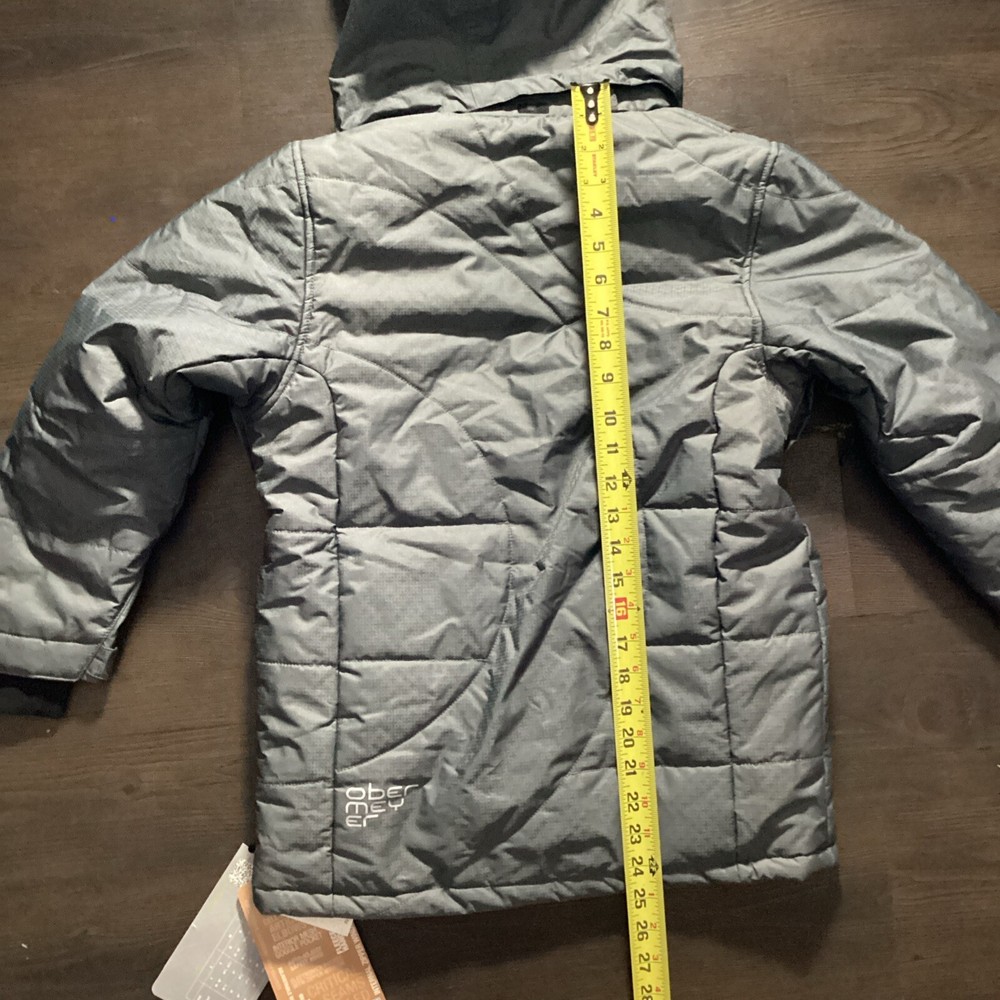 Obermeyer Juniors Grey Puffer Jacket Size 10