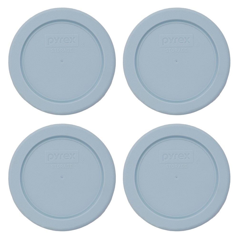 Pyrex 7202-PC 1 Cup Crystal Blue Lid (4-Pack)