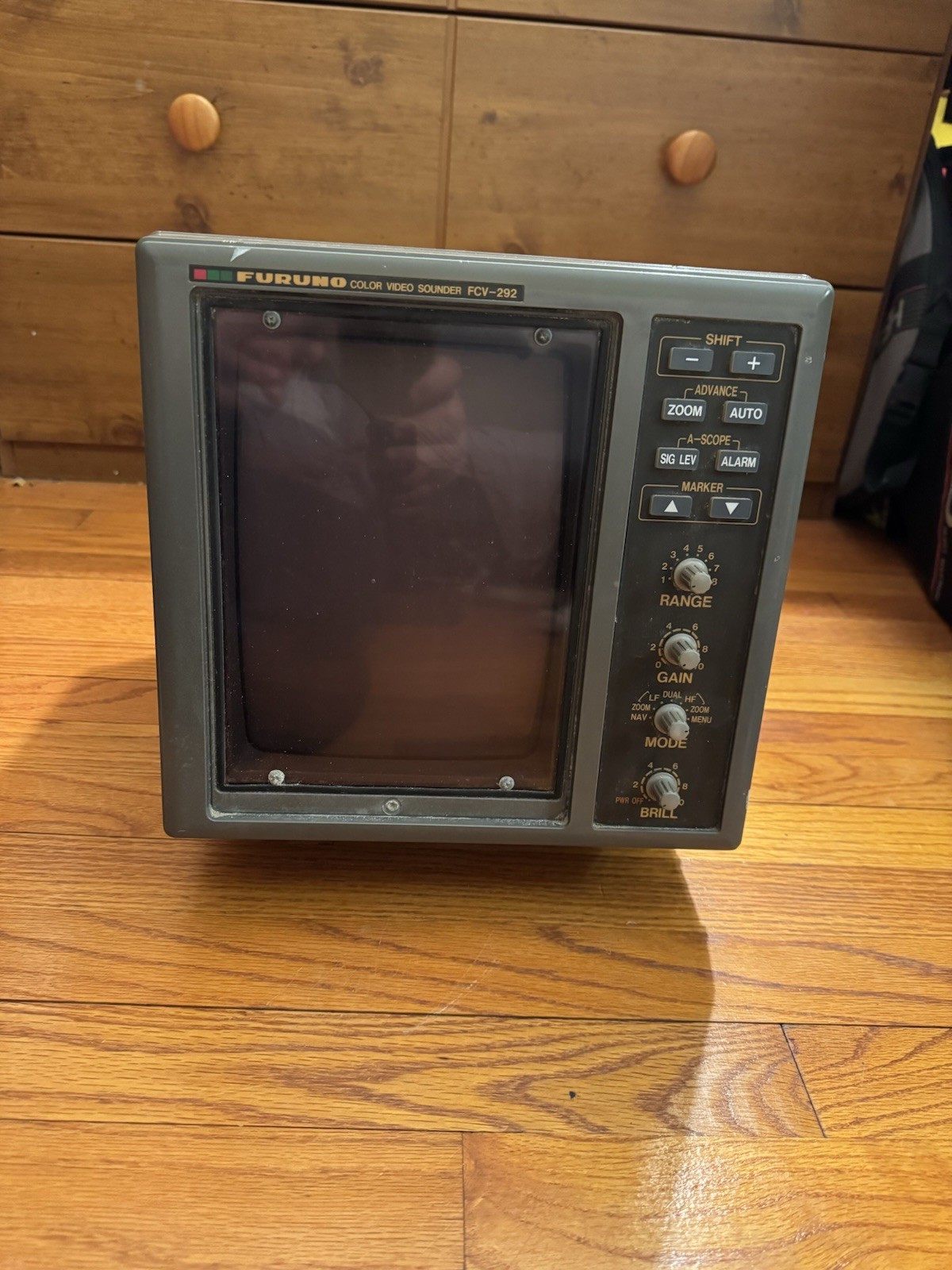 Furuno FCV-292 Color CRT Sounder - 50/200 kHz Untested As Is Estate Find
