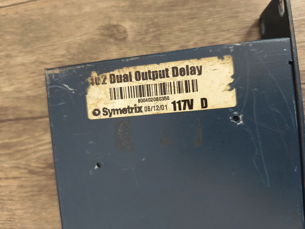 Symetrix 402 Dual Output Audio Delay - Tested - Missing System Status button