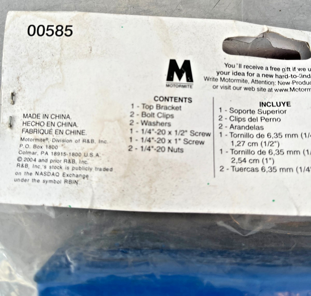 00585 Genuine Dorman BATTTERY HOLD DOWN KIT