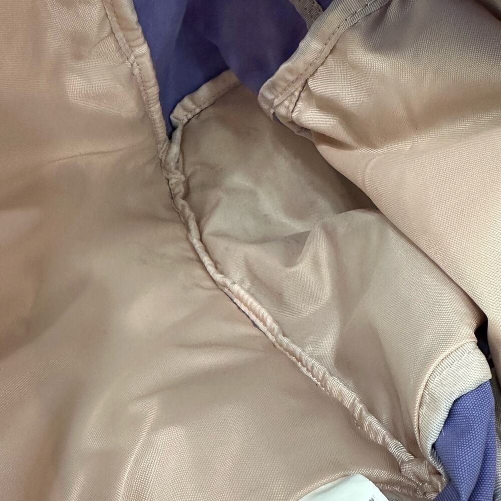 Kipling Live Light Backpack Solid Purple Multiple Padded Straps Zip Compartments