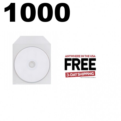 1000 CPP Clear Plastic Sleeve with Flap ** 1-3 DAY