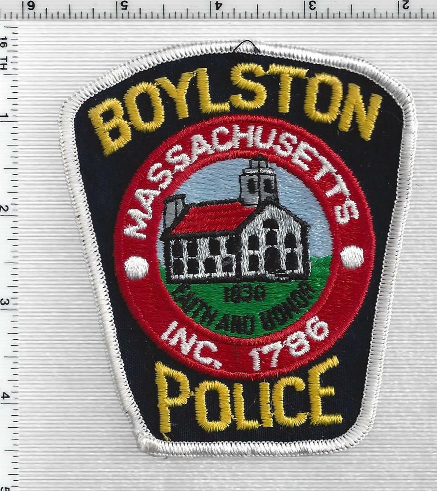 Boylston Police (Massachusetts) 2nd Issue Shoulder Patch