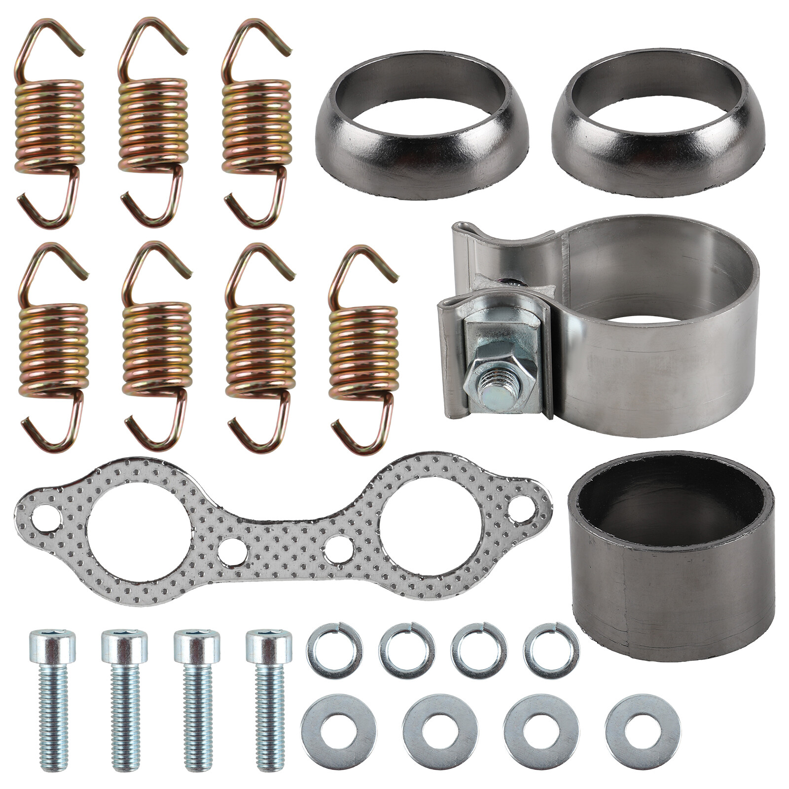 Exhaust Muffler Gasket Seal Spring Rebuild Kit for Polaris Sportsman 600 2003-05