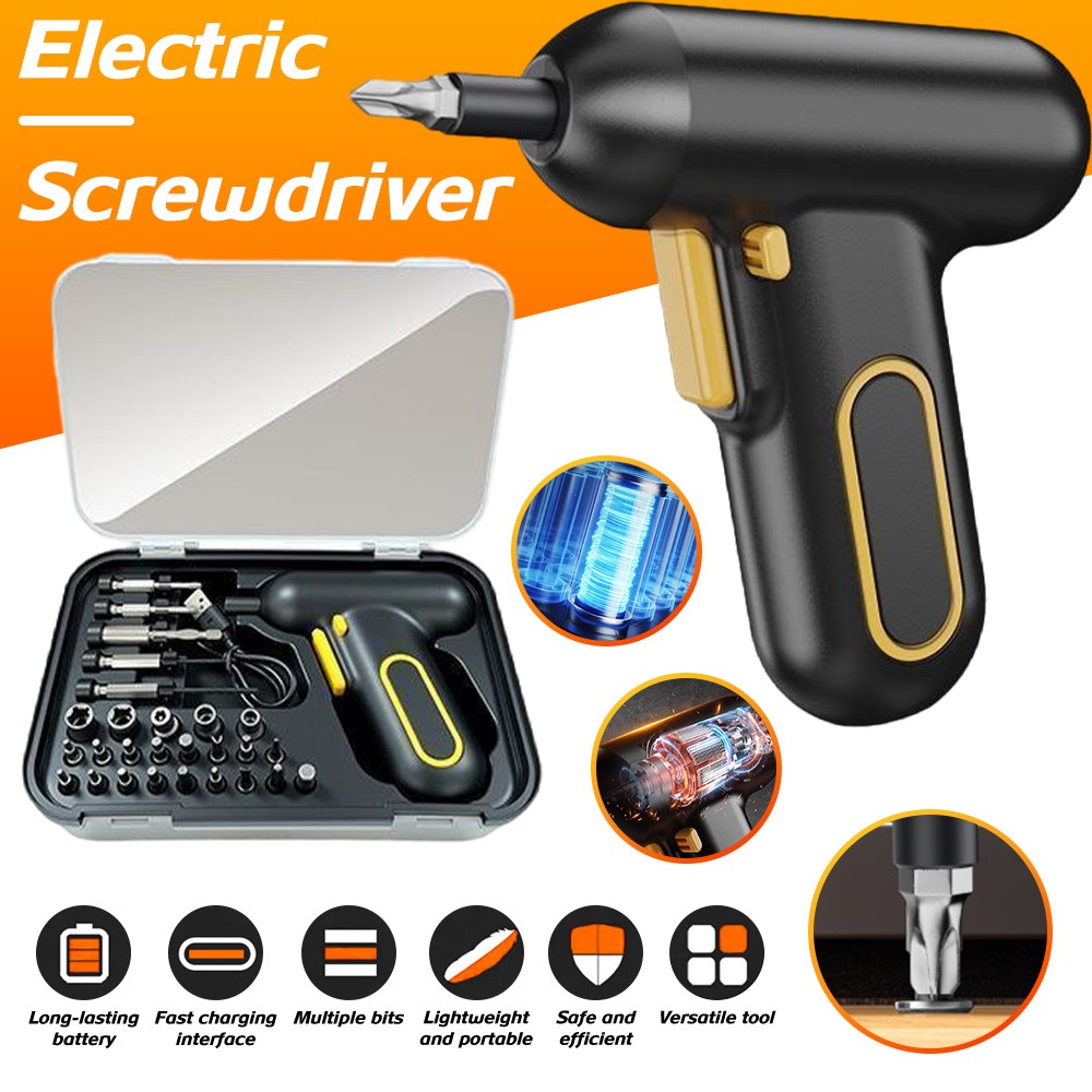 29pcs Electric Screwdriver Set with USB Charging and Variable Speed Rechargeable