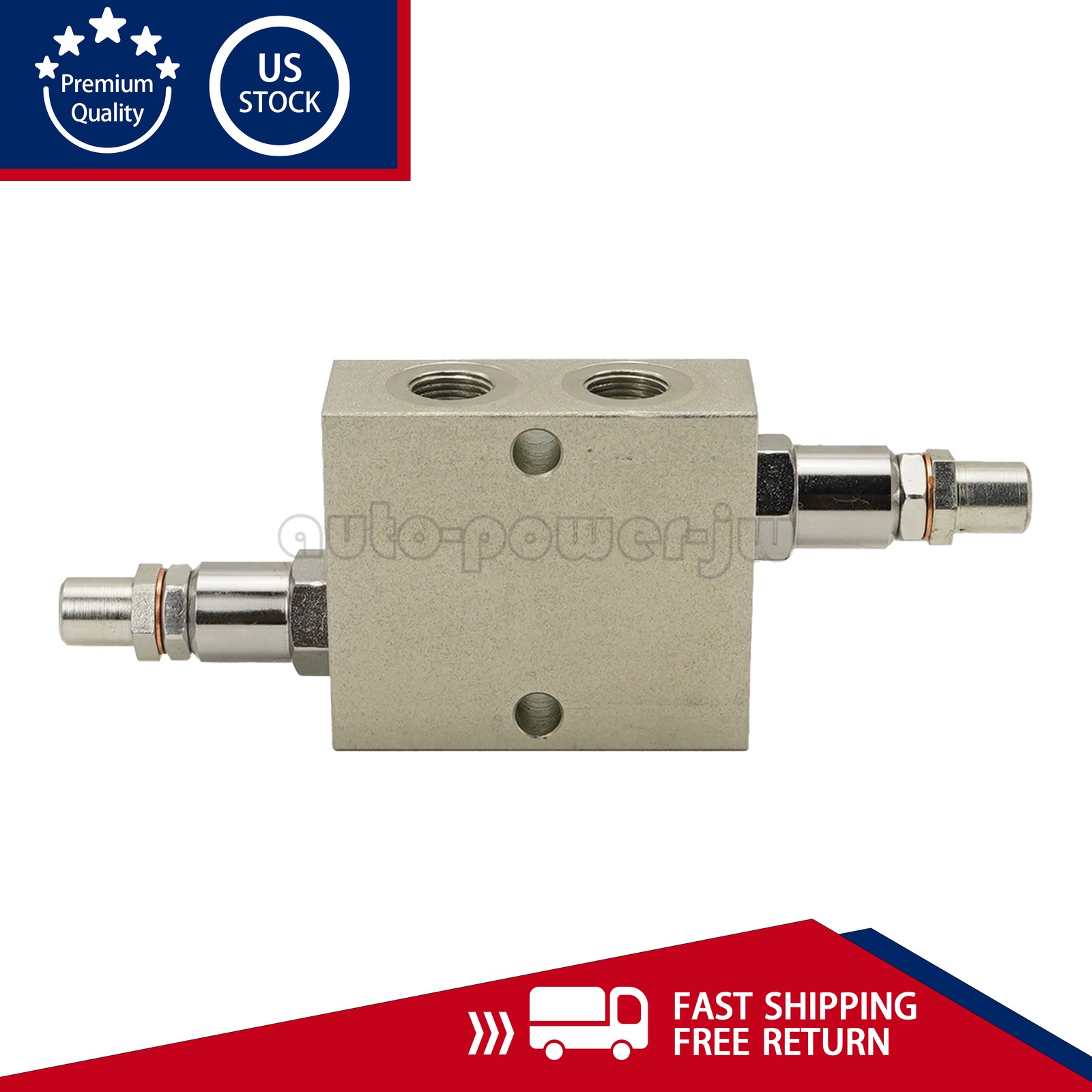 Dual Crossover Hydraulic Relief Cushion Valve 3/8” NPT Ports 12 GPM Max Flow