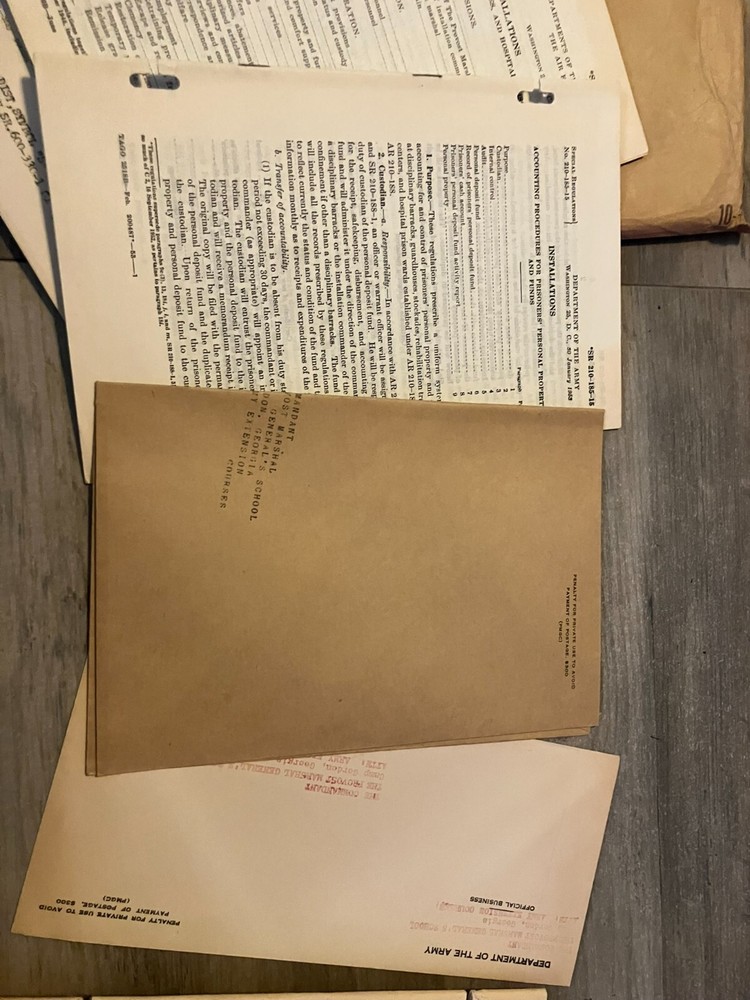 PROVOST MARSHAL General's School Army Documents and Training Book