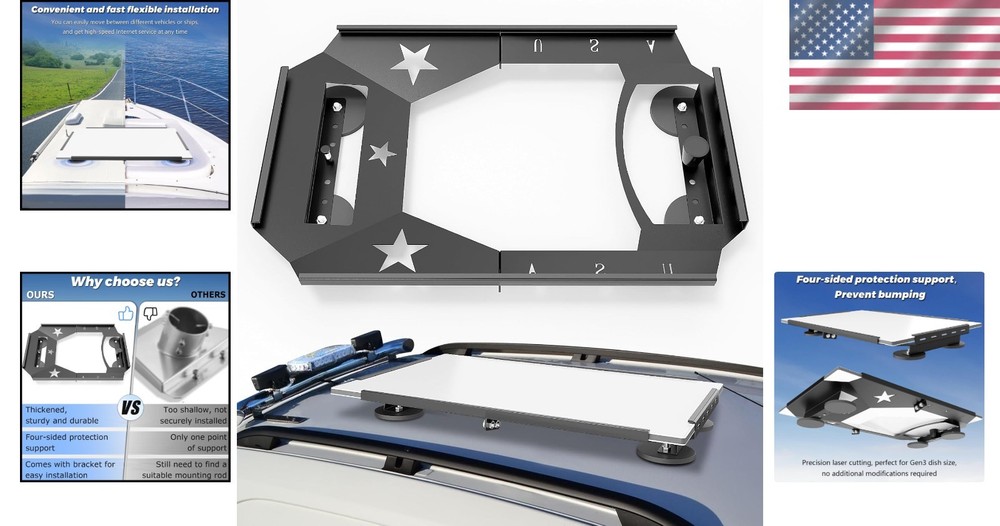 Starlink Gen 3 Flat Mount Kit - Easy Install & Removal