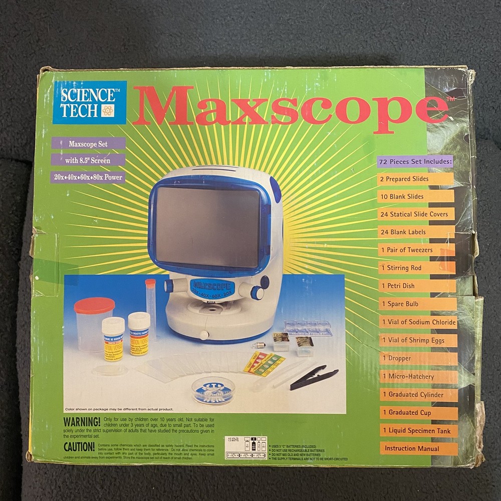 EDU SCIENCE - MAXSCOPE LAB - Max scope Set With 21cm Screen Open Box