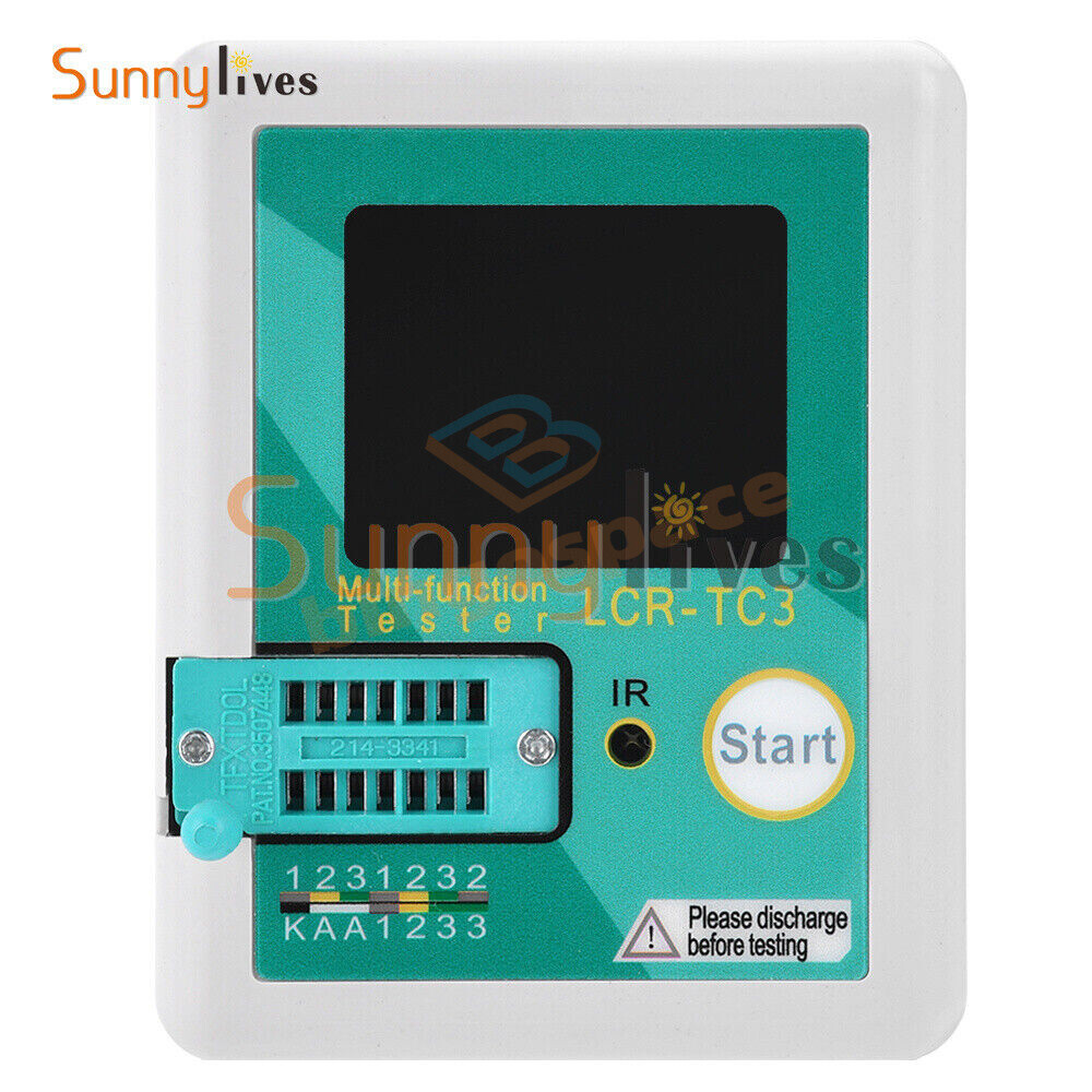 LCR-TC3 High-precision Transistor Tester Diode Capacitance Test Meter + Cable US