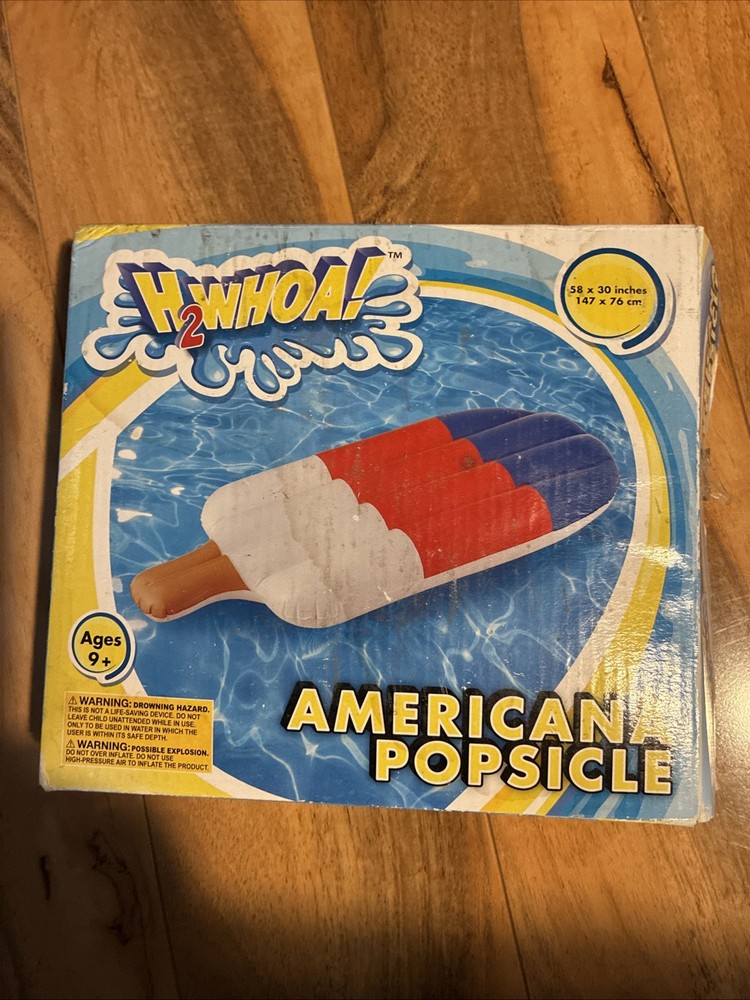 Rainbow Popsicle Inflatable 58" X 30" Float ,Americana Popsicle