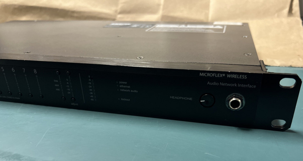 SHURE MXWANI8 MICROFLEX WIRELESS 8-CHANNEL AUDIO NETWORK INTERFACE