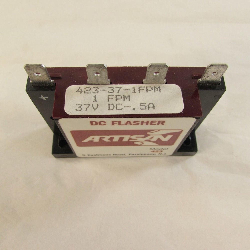 Artisan 423-37-1FPM Solid State Timer DC Flasher Relay 37VDC 0.5A NEW