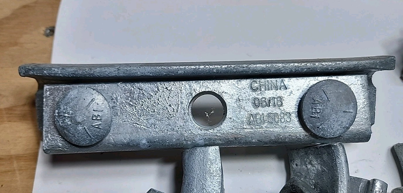 8 Pack Allied Bolt #5083 Corner Suspension Clamp for 5/8" Thru Bolt Utility NEW