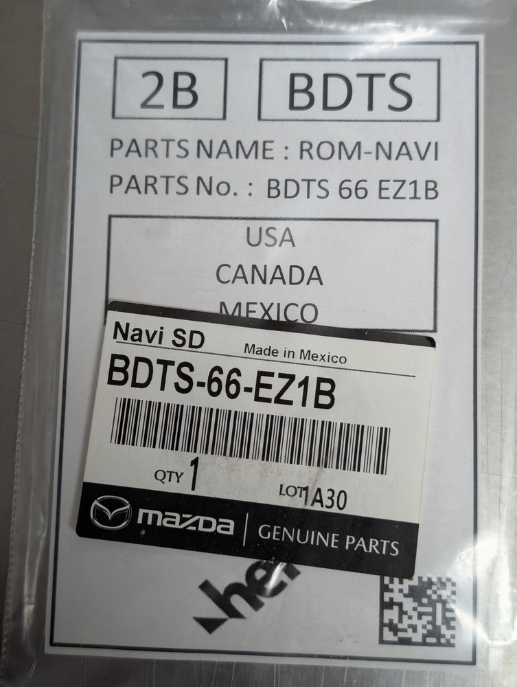 BDTS-66-EZ1 Mazda SD Card Memory Card