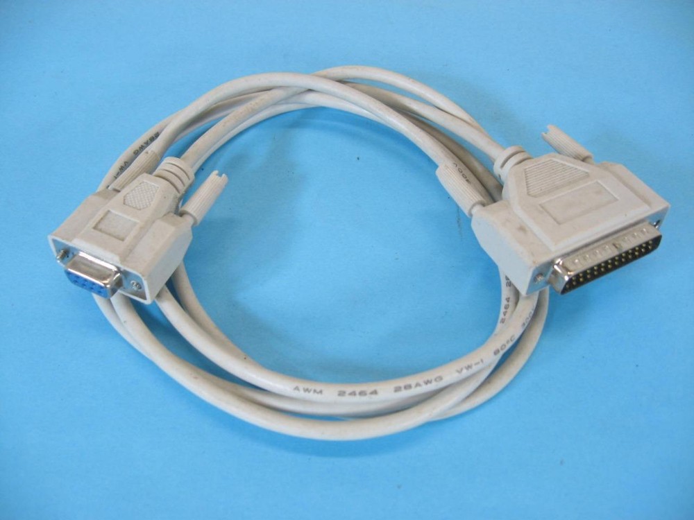 6ft. Serial Computer Cable DB9-F x DB25M Data 72" B