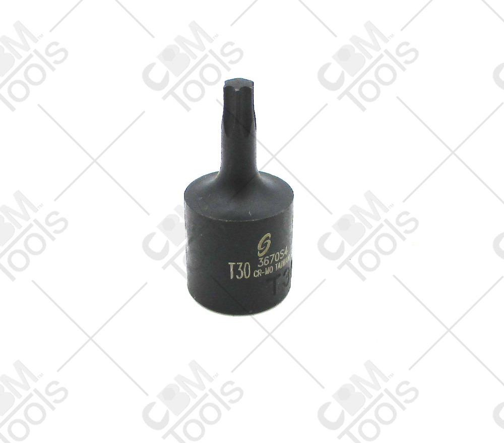 Sunex 3670S4 - T30 - 3/8" Drive - Torx Internal Star Impact Socket
