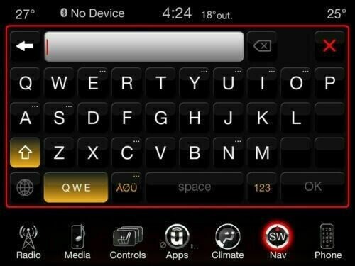 JEEP CHRYSLER DODGE RA3 navigation USA Canada Uconnect 8.4 ACTIVATION CODE NAV
