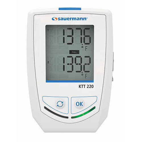Sauermann KTT 220-O Temperature Data Logger with 2x Probe Inputs